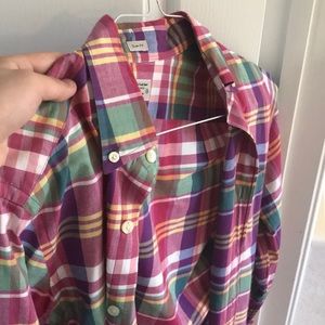 Plaid J. Crew Button Down